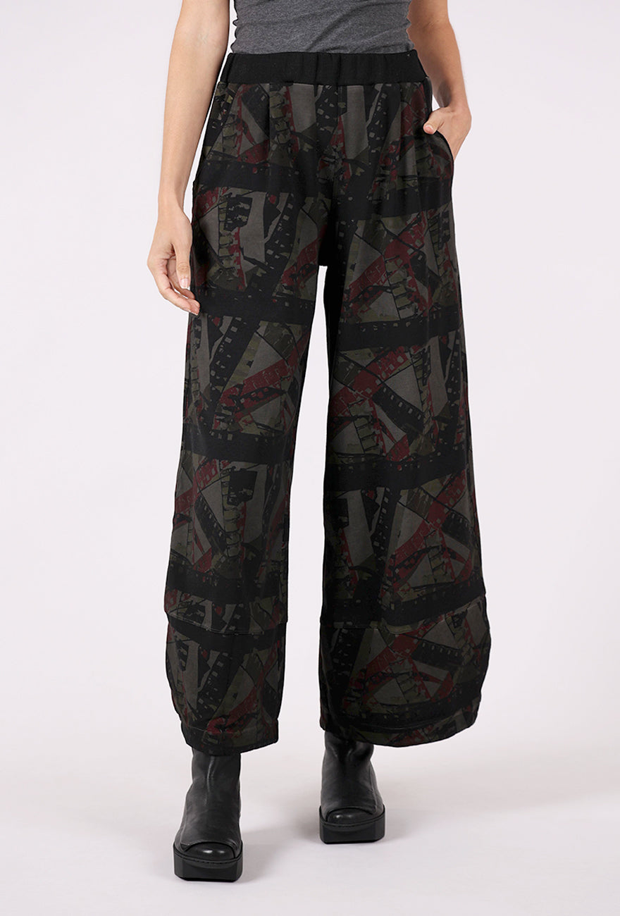 Luukaa Fiona Print Pants, Smokey 