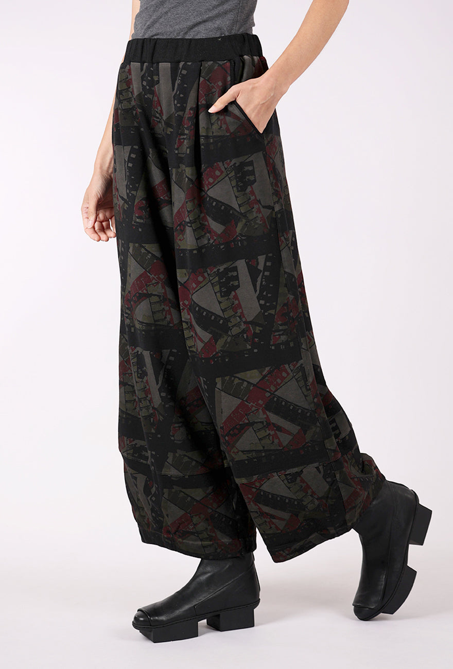 Luukaa Fiona Print Pants, Smokey 