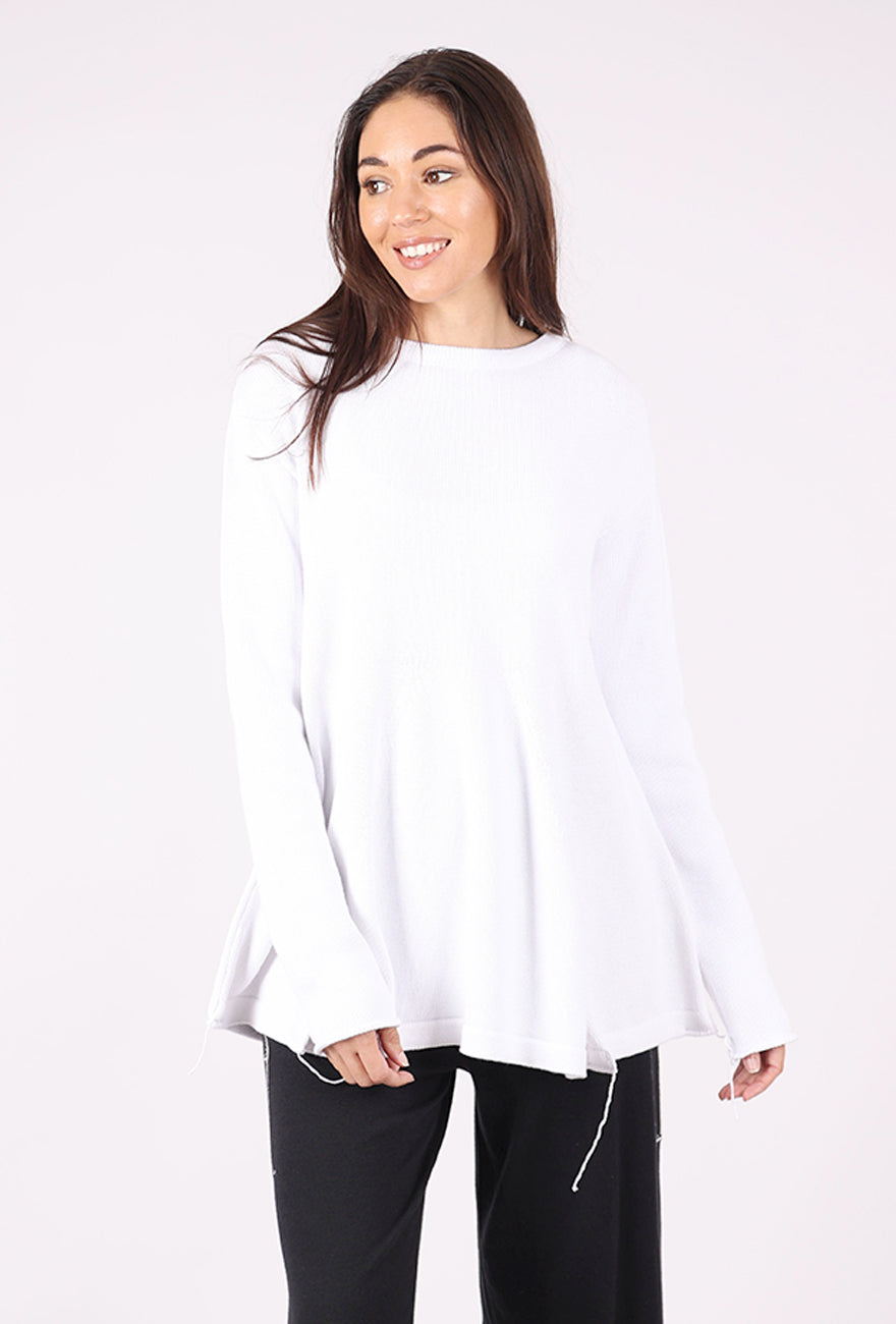 Pluslavie Stitch Knit Sweater, White 